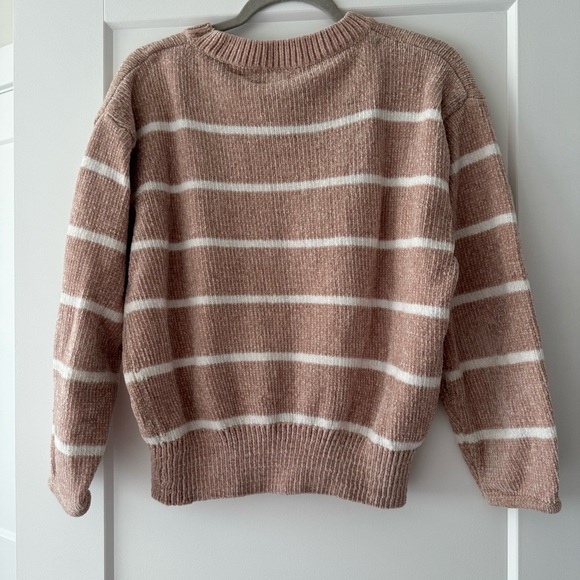 Luv Lane beige and white striped sweater - Picture 4 of 5